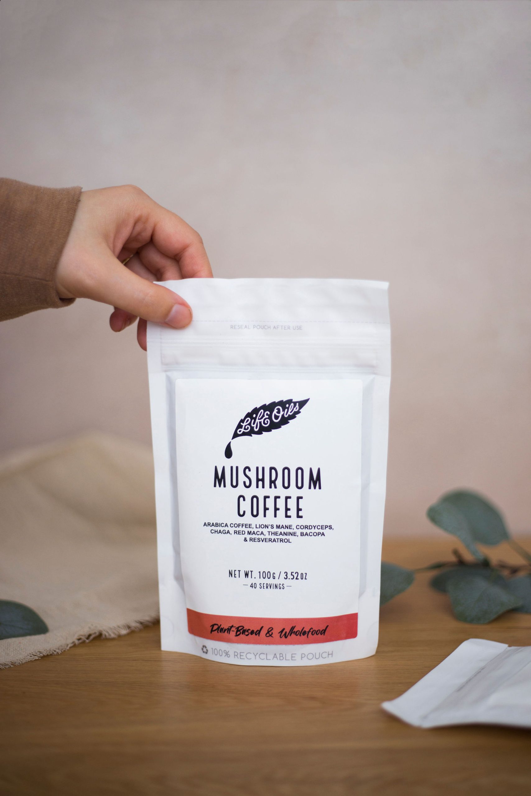 Mushroom coffee
