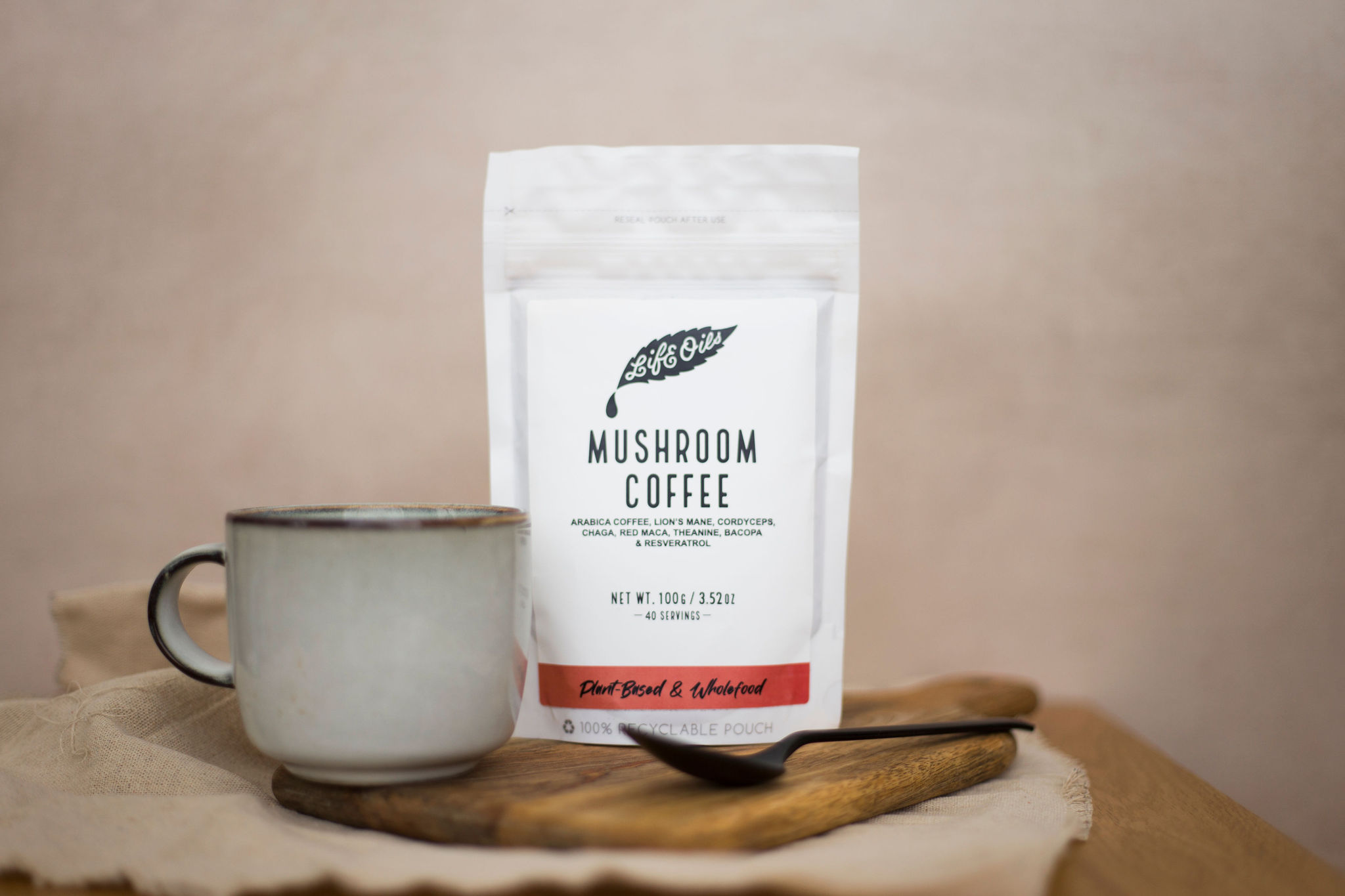 Mushroom coffee